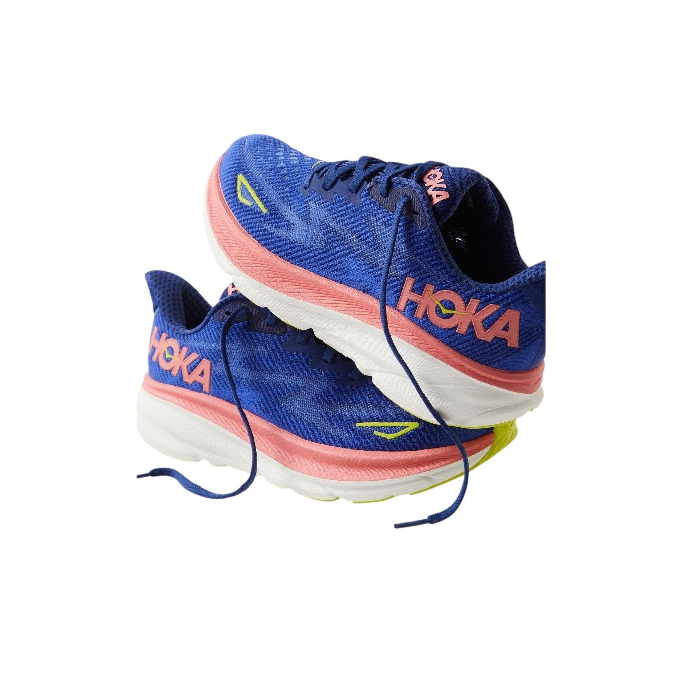 HOKA Clifton 9 Evening Sky / Coral Women's Running Shoe 8.5 Like New