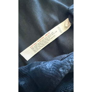Free People Call Me Later Black Blouson Bodysuit Large