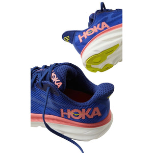 HOKA Clifton 9 Evening Sky / Coral Women's Running Shoe 8.5 Like New