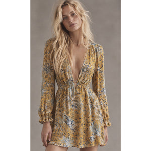 Free People Large Soli Golden Hour Mini Dress NWT