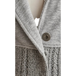 Free People Say Anything Heather Grey Cardi Sweater Jacket Medium