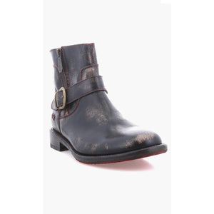 Bed Stu Becca Buckle Boot Black Hand Wash 8.5 M PRISTINE NEW WO BOX