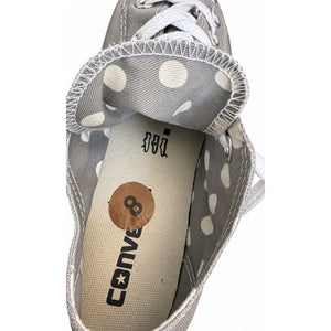 Converse Chuck Taylor All Star Madison OX Gray Polka Dot Low Top Sneakers NEW Women's
 8 NWOB