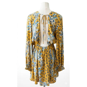 Free People Large Soli Golden Hour Mini Dress NWT