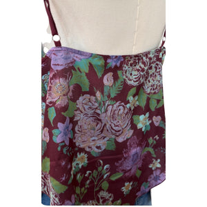 Intimately Free People It's That Simple Tunic Forest Handkerchief Cami Top Large Like New