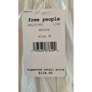 Free People Medium Lina Lace Top Ivory NWT