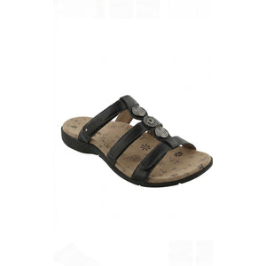 Taos Black Prize 3 leather sandals Size 9 New in Box