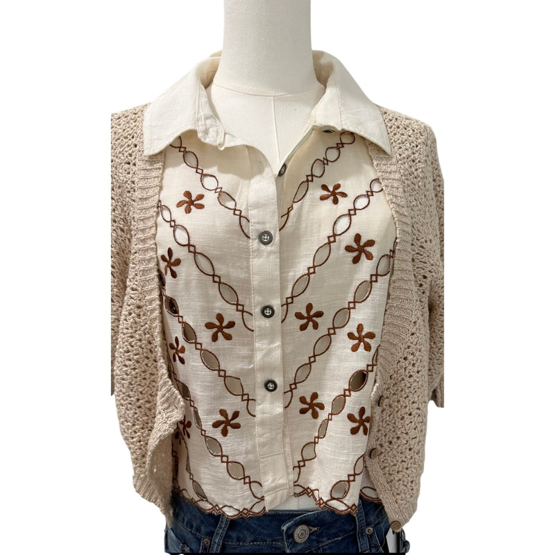 Free People Britney Fauxchet Cardigan XLarge NEW WITH TAGS