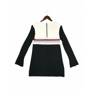 Free People Medium Colorblock Striped Mini Sweater Dress