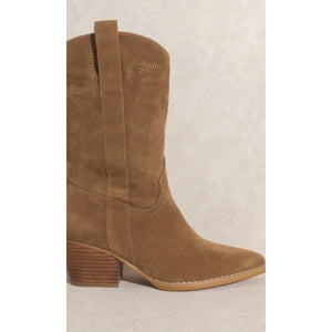 Oasis Society Sephira Camel Country Western Detailed Boots 8.5 NEW in Box