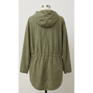 Free People Joshua Tree Olive Green Oversized Durable Utility Jacket LARGE