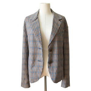 We The Free Free People Medium Cali Plaid Blazer Dust Combo Jacket