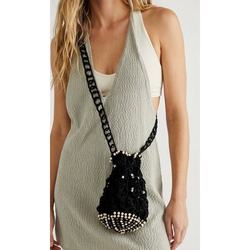 Free People Moonlight Beaded Pouch Bag NWT