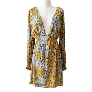 Free People Large Soli Golden Hour Mini Dress NWT