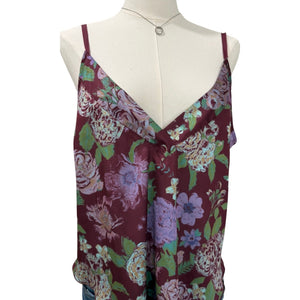 Intimately Free People It's That Simple Tunic Forest Handkerchief Cami Top Large Like New