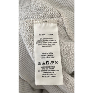 Maeve by Anthropologie Raw Edge Layered French Terry Sweatshirt Gray Small Like New