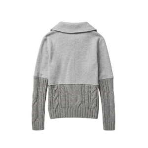 Free People Say Anything Heather Grey Cardi Sweater Jacket Medium