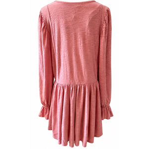 Free People Rosie Knit Top Size Large NWT Rose Pink Boho Lightweight