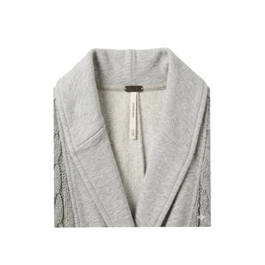 Free People Medium Say Anything Heather Grey Cardi Sweater Jacket