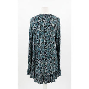 Free People Large Olivia Deep Sea Combo Mini Dress