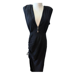 Rumer Tully Small Ruched Plunge Maxi Dress Sold at Free People