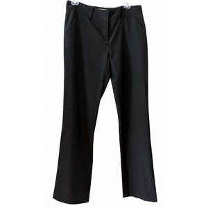 Diane von Furstenberg DVF Lendra Black Ankle Zip Pants Size 6