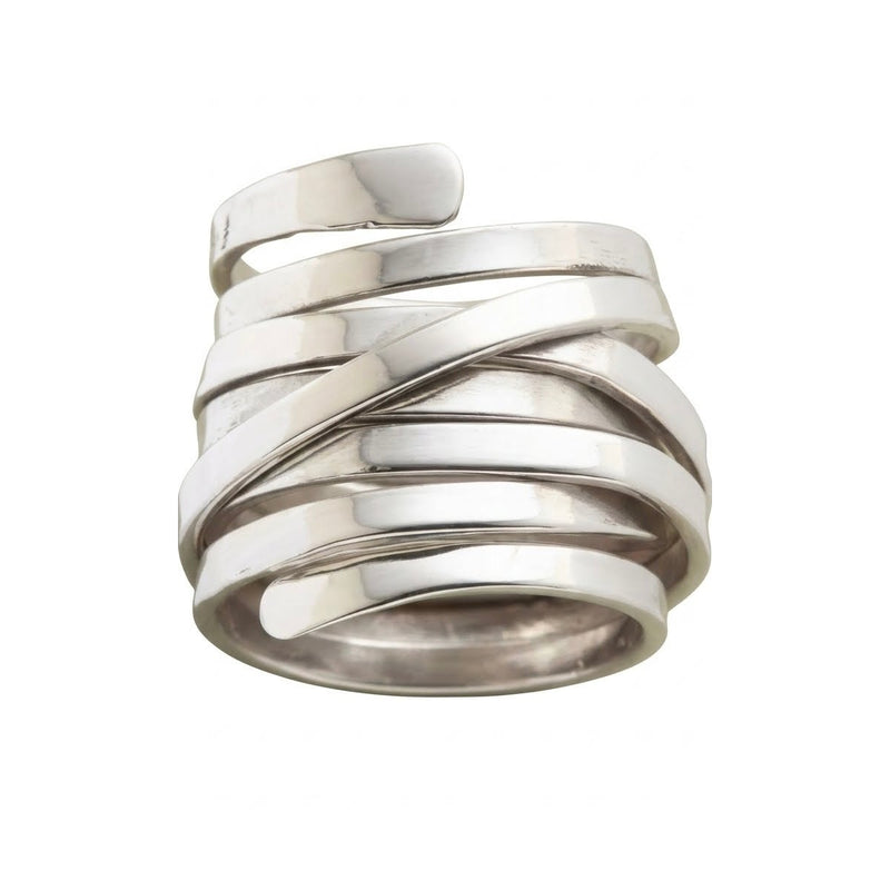 Vintage-Inspired Thick Layer Statement Ring Sz 8 NWT