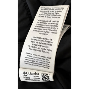 Columbia Sportswear Womens Black Insulated Puffer Jacket High Collar Large Like New