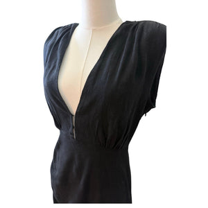 Rumer Tully Small Ruched Plunge Maxi Dress Sold at Free People