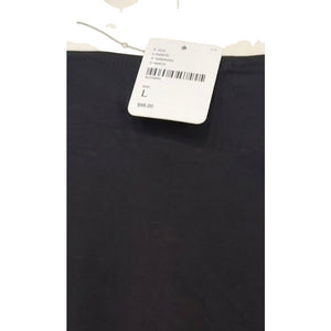 Free People Skyline Black Jersey Peek-a-Boo Ruched Maxi Dress LARGE NWT