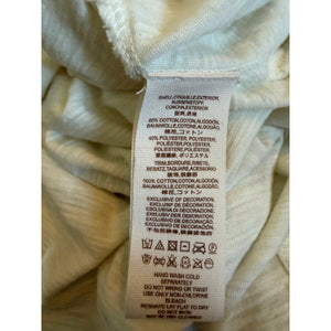 Free People Ivory Purple Small Embroidered Hooded Tunic Top Boho NWOT