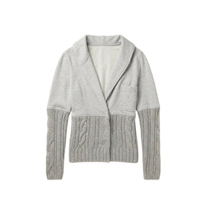 Free People Say Anything Heather Grey Cardi Sweater Jacket Medium