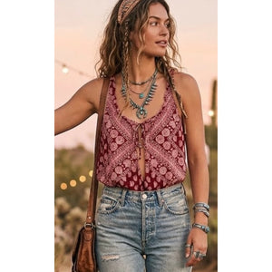 Free People Intimately Ivory Pucker Up Lace Cap Sleeve Bodysuit