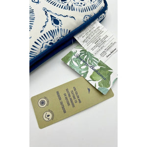 Tommy Bahama Blue & White Medallion Indoor/Outdoor Bench Cushion NWT