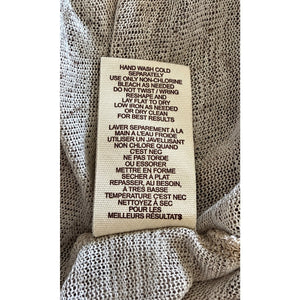 Free People Vintage Oatmeal Lace Trim Boho Long Cardigan Dress Medium