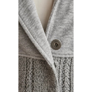 Free People Medium Say Anything Heather Grey Cardi Sweater Jacket