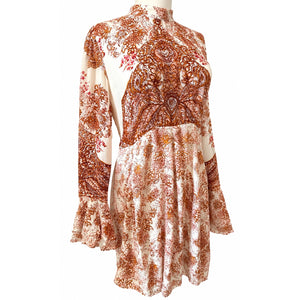 Free People Large Rosie Knit Top Rose Pink Boho Lightweight NWT