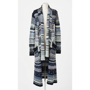 Free People Small Yesterday's Smile Open Front Knit Duster Cardigan
