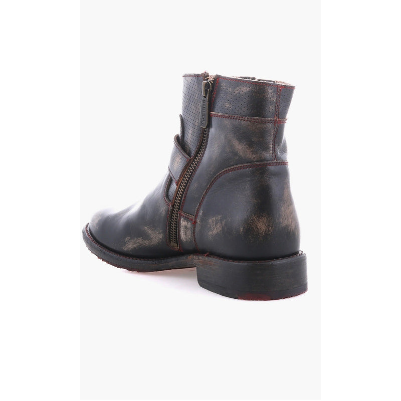 Bed Stu Becca Buckle Boot Black Hand Wash 8.5 M PRISTINE NEW WO BOX