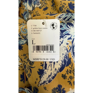 Free People Large Soli Golden Hour Mini Dress NWT