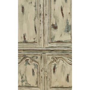 Antique Louis XV French Provincial  Distressed Cream & Robins Egg Blue Armoire PICK UP ONLY