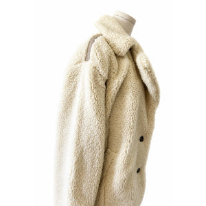 Free People Medium Joplin Ivory Cozy Faux Sherpa Jacket Boho