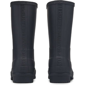 Hunter Women's Original Short Waterproof Black Matte Rain Boots 9 LIKE NEW