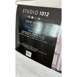 Studio 1012  84" Two Jacquard Texture Room Darkening Panels Grommet Top NWT