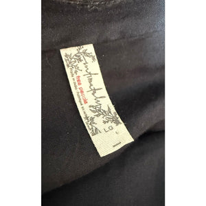Free People Call Me Later Black Blouson Bodysuit Large