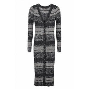 Free People XSmall Cozy Up Cardigan Maxi Dress Black Combo